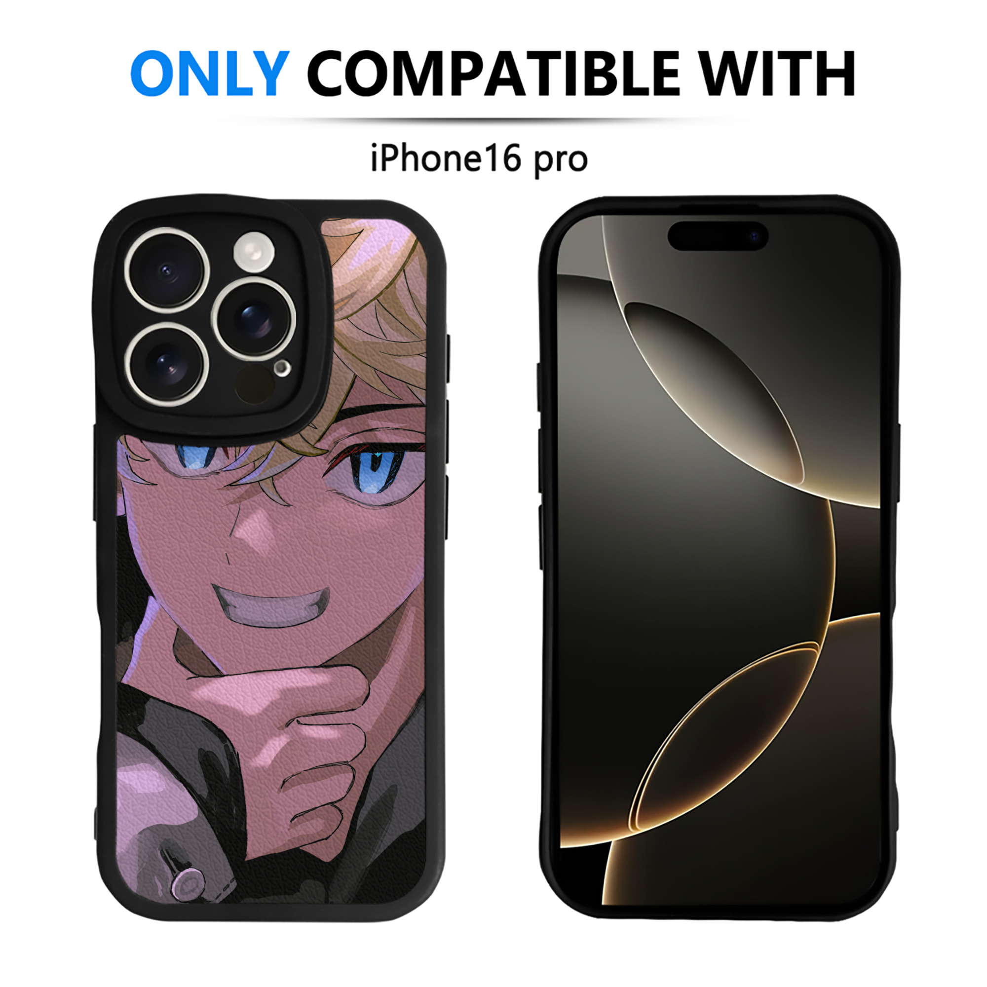 （画像用） 東京リベンジャーズ Tokyo Revengers 【iPhone 16シリーズ対応】シリコンスマホケース（レザー調） 材質：シリコン